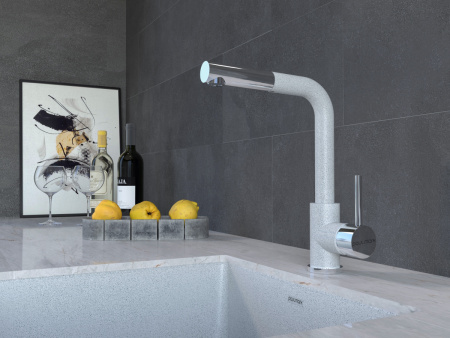 Смеситель для кухни Paulmark KASSEL Ka214311-310 на мойку серый